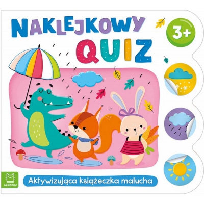 Naklejkowy quiz 3+. Aktywizująca książeczka malucha. Aksjomat