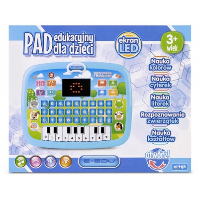 Tablet Dotykowy Edukacyjny Pad dla dzieci Edu ekran LED 128738 Artyk