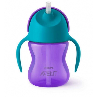 Kubek ze Słomką 200 ml. Philips Avent SCF796/02 Fioletowy