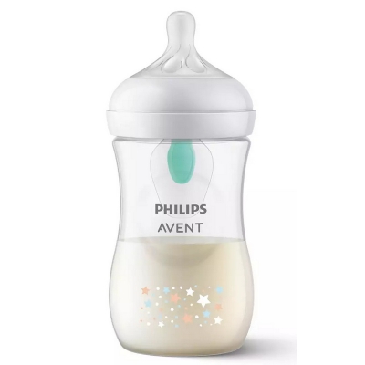 Butelka dla niemowląt z nakładką antykolkową AirFree SCY673/82 Stars Avent Philips