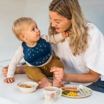 Silikonowy śliniak z regulowanym zapięciem 829/07 / Baby Ono