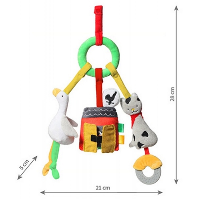 Zabawka Edukacyjna Zawieszka do wózka ON THE FARM 1488 Baby Ono