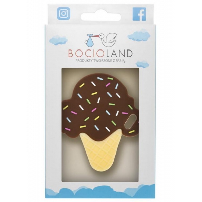 Gryzak Silikonowy Lód Choco BOC0514 / Bocioland