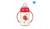 Kubek treningowy z silikonowym ustnikiem i uchwytami "Cute Animals" 56/512 Red Canpol Babies