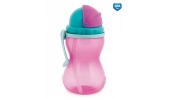 Bidon ze składaną rurką 370ml. 56/113 Canpol Babies / Pink