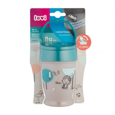 Kubek ze Słomką JUNIOR 250ml Lovely Boy 35/354boy LOVI