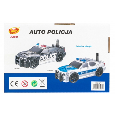 Auto Policja Światło Dźwięk SP83986 Smily Play