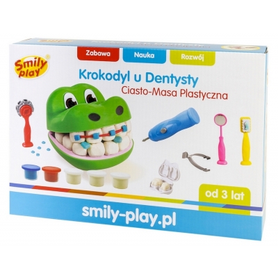 Ciasto-Masa Plastyczna Zestaw "Krokodyl u Dentysty" SP83346 / Smily Play