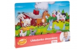 Układanka Drewniana Farma w Zagrodzie Uchwyty SPW83603 Smily Play