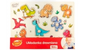 Układanka Drewniana Dinozaury SPW83809 Smily Play