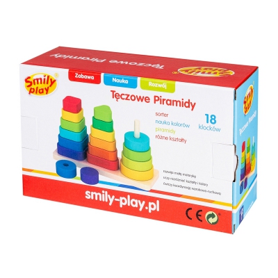 Tęczowe Piramidy AC7319 Smily Play