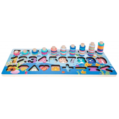 Montessori Drewniana Zabawka Edukacyjna SP84019 Smily Play