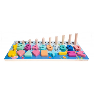 Montessori Drewniana Zabawka Edukacyjna SP84019 Smily Play