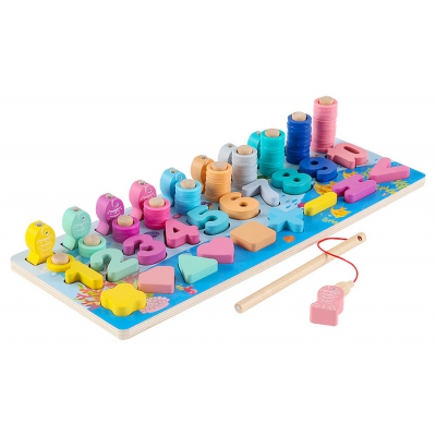 Montessori Drewniana Zabawka Edukacyjna SP84019 Smily Play