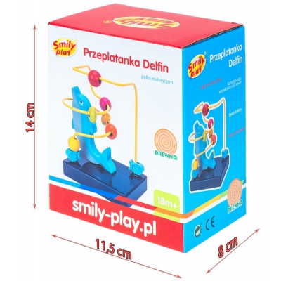 Przeplatanka Drewniana Delfin SP84495 Smily Play / Winfun