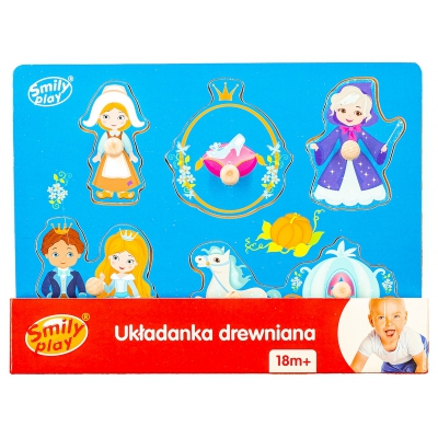 Układanka Drewniana Kopciuszek SPW83808 Smily Play