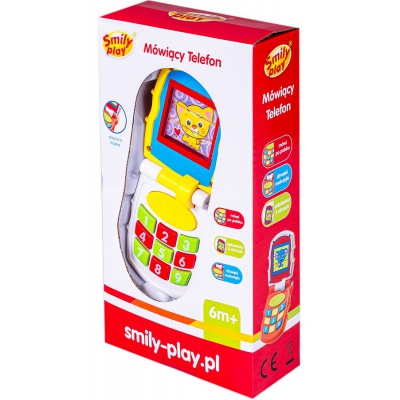 Mówiący Telefon Światło Dźwięk Pomarańczowy SP83678 Smily Play