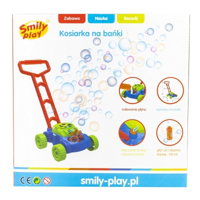 Kolorowa Kosiarka do Puszczania Baniek SP83139 Smily Play