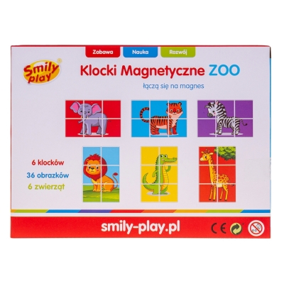 Klocki Magnetyczne ZOO SP83644 Smily Play