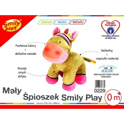 PLUSZAK MAŁY ŚPIOSZEK ZEBRA 0229 Smily Play