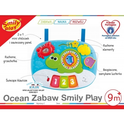 Muzyczny Stolik Edukacyjny 2w1 OCEAN ZABAW 0852 Smily Play