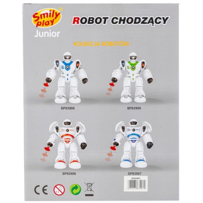 Robot Chodzący Biało-Niebieski SP83908 Smily Play