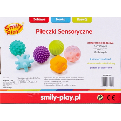 Piłeczki Sensoryczne SP83399 Smily Play