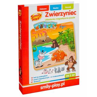 Puzzle Układanka Magnetyczna Zwierzyniec SP82939 Smily Play