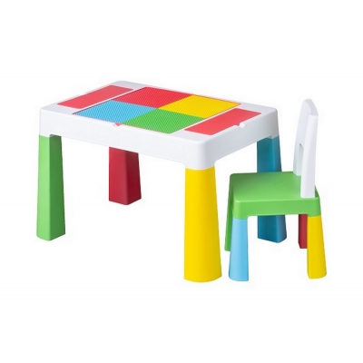 Komplet MULTIFUN Stolik + Krzesełko Tega Baby Multicolor