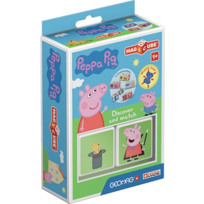 Geomag Magicube Peppa Pig Odkrywaj i łącz. Klocki magnetyczne 2 el. G047 Trefl