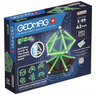 Geomag Glow Recycled Klocki magnetyczne 42 elementy G329