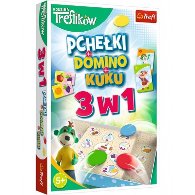 Trefliki 3w1 Domino Pchełki Kuku 01921 Trefl