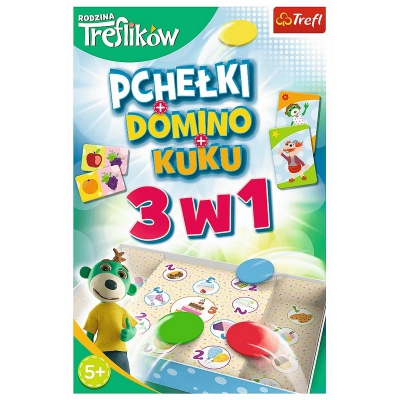 Trefliki 3w1 Domino Pchełki Kuku 01921 Trefl