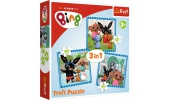 Puzzle 3w1 Zabawy z przyjaciółmi. Bing 34851 Trefl