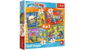 Puzzle 4 w 1 SuperThings Super Akcja 34390 Trefl