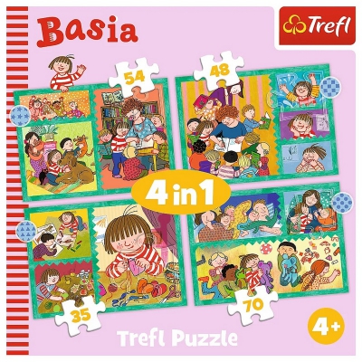 Puzzle 4 w 1 Przygody Basi 34606 Trefl