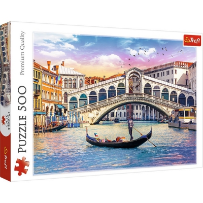 Puzzle 500 elementów Most Rialto, Wenecja 37398 Trefl