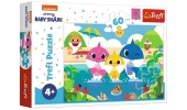 Puzzle 60 el. Baby Shark. Rodzina rekinów na wakacjach 17370 Trefl