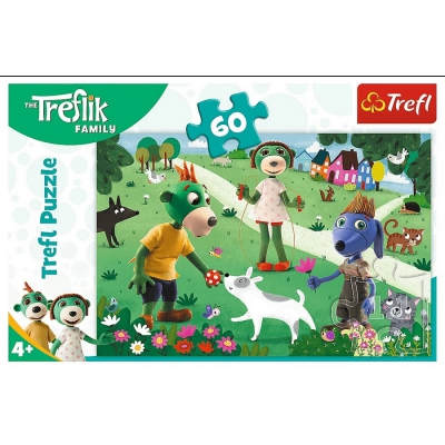 Puzzle 60 el. Radosny dzień Treflików 17377 Trefl