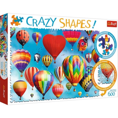 Puzzle 600 elementów Kolorowe balony - Crazy Shapes 11112 Trefl