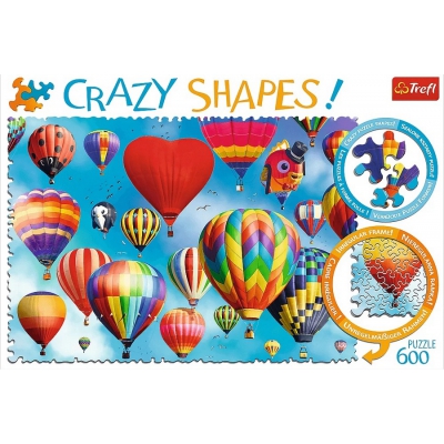 Puzzle 600 elementów Kolorowe balony - Crazy Shapes 11112 Trefl