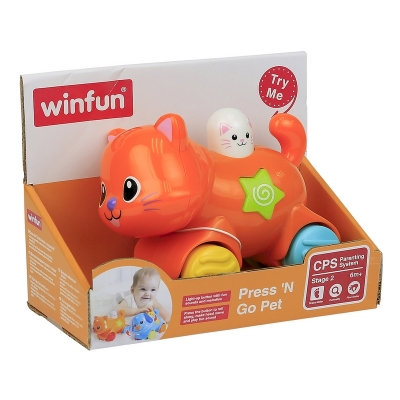 Zwierzaki.Naciśnij i Jedź KOTEK 000734 Winfun / Smily Play