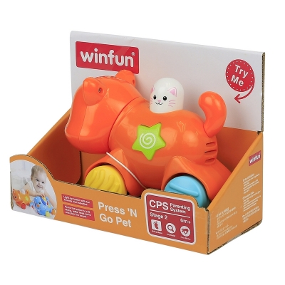 Zwierzaki.Naciśnij i Jedź KOTEK 000734 Winfun / Smily Play